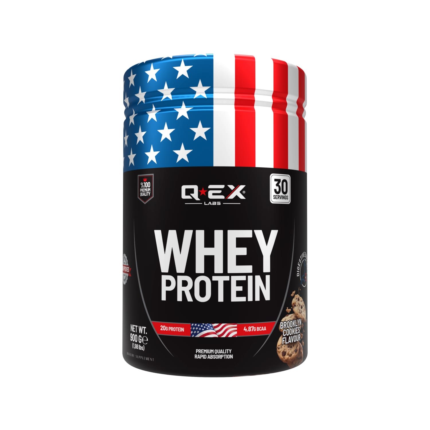 10 Qex Labs Whey Protein 900 Gr Kurabiye - Görsel 1